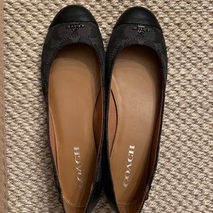 Coach monogram flats